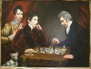 James Northcote Chess Players oil on canvas